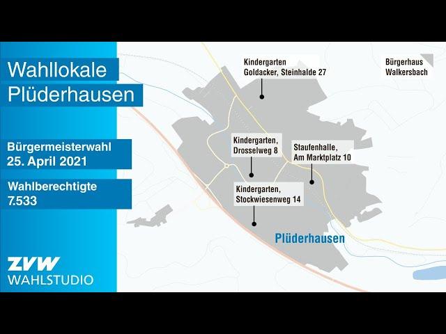 Bürgermeisterwahl in Plüderhausen: Ergebnisse und Interviews live aus dem ZVW-Wahlstudio