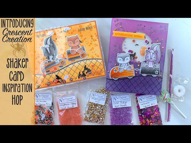 Crescent Creation Introduction Shaker Card Hop with Avery Elle Peek-a-Boo Coaster