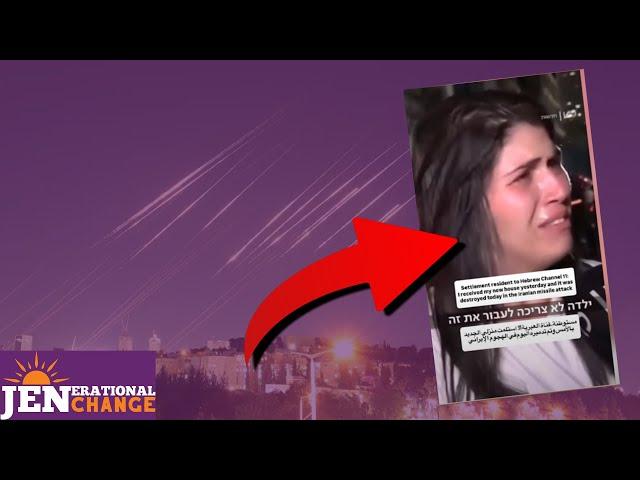 Zionist Settlers FREAK OUT As Iran Relentlessly Strikes Back In Tel Aviv