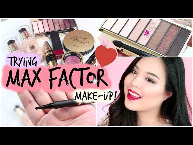 TRYING MAX FACTOR MAKE-UP! | Glam Holiday Look!