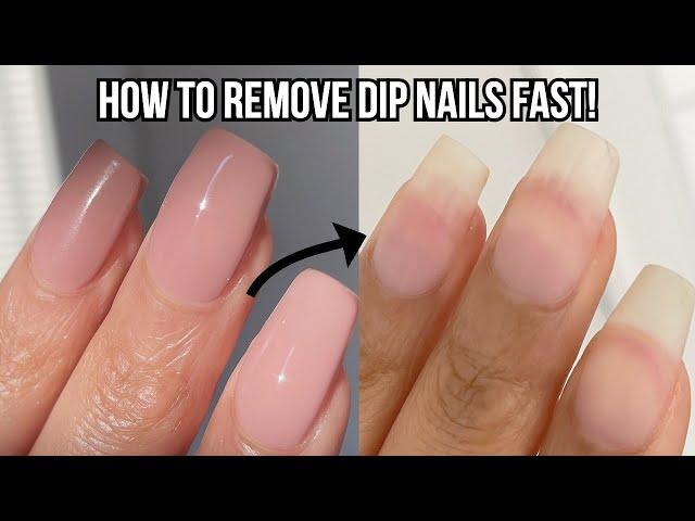 4 WAYS TO REMOVE DIP POWDER NAILS AT HOME | FAST & EASY