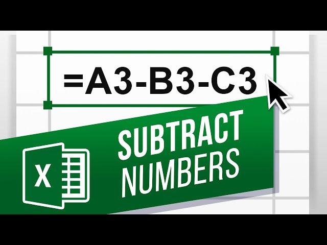 How to Subtract in Excel | Excel Minus Formula [Beginners Tutorial / Easy Excel formulas]