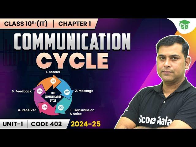 Communication Cycle in (IT) Information Technology Class 10 | Employability Skills - Code 402