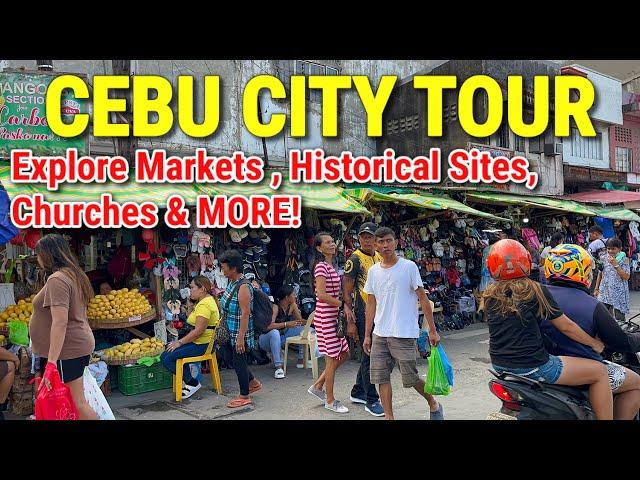 CEBU CITY TOUR | Walking at Carbon Market, Magellan’s Cross, Fort San Pedro & MORE! | Philippines