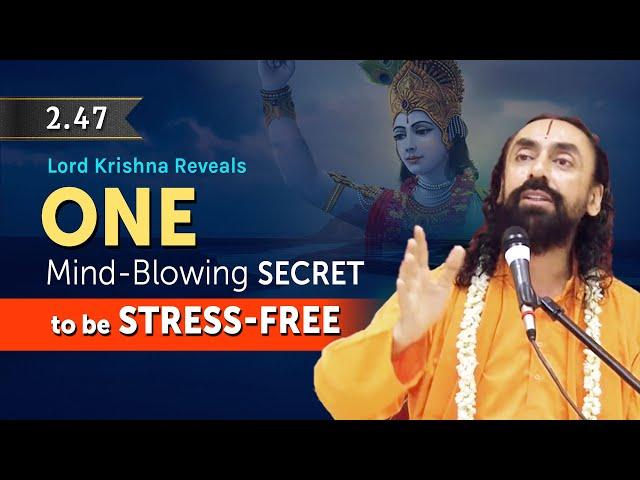 How to do KARMA YOGA? Swami Mukundananda | Shree Krishna in Bhagavad Gita | Be STRESS FREE