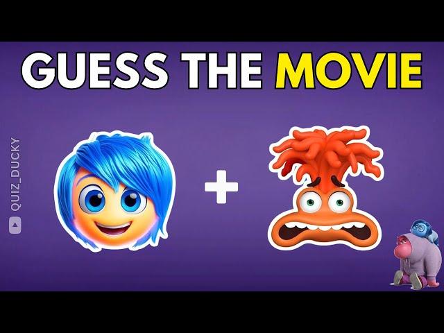 Guess the MOVIE by Emoji  Inside Out 2, The Little Mermaid, Elemental, Wish  Movie 2024