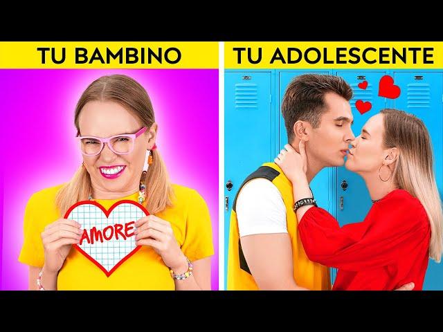 TU BAMBINO VS TU ADOLESCENTE || Divertenti Momenti! Come Essere Popolare A Scuola su 123 GO! TRENDS