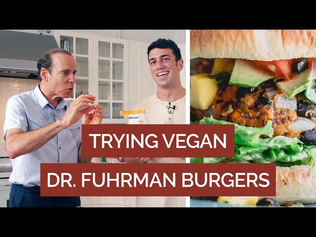 Trying Vegan Chickpea Burgers ft. Dr. Joel Fuhrman