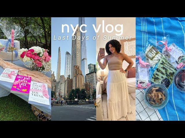 Living Alone in NYC | Last days of summer, book club picnic, bathroom updates