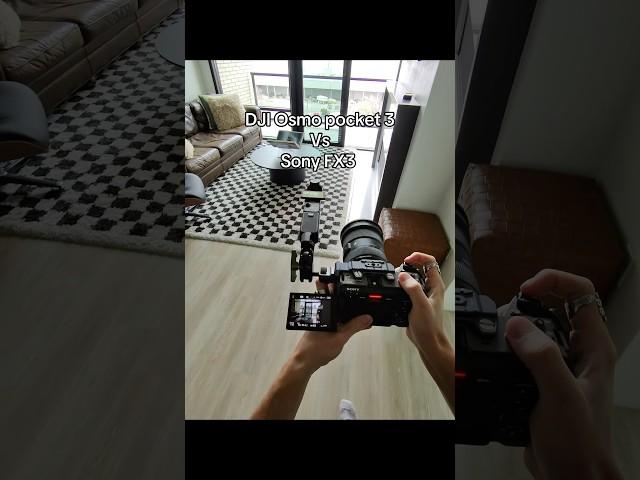 DJI Osmo pocket 3 vs Sony FX3 #osmopocket3 #djiosmopocket3 #sonyfx3