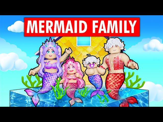 Having a MERMAID FAMILY in Roblox Brookhaven Rp!