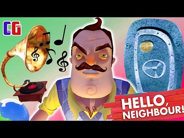 Hello Neighbor NEW SECRETS HELLO NEIGHBOR Frozen globe guitar and gramophone Walkthrough ACT 3