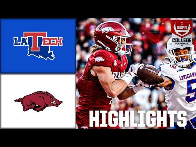 Louisiana Tech Bulldogs vs. Arkansas Razorbacks | Full Game Highlights | ESPN College Football