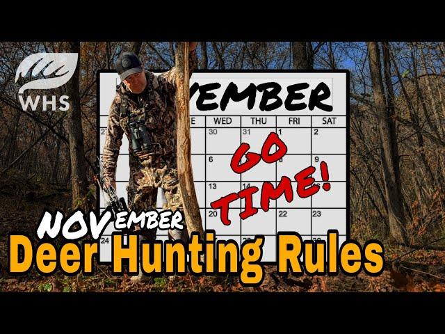 November Deer Hunting Rules