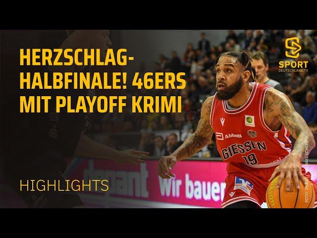 JobStairs GIESSEN 46ers - RASTA Vechta | Highlights – ProA, Playoffs Spiel 2 | SDTV Basketball