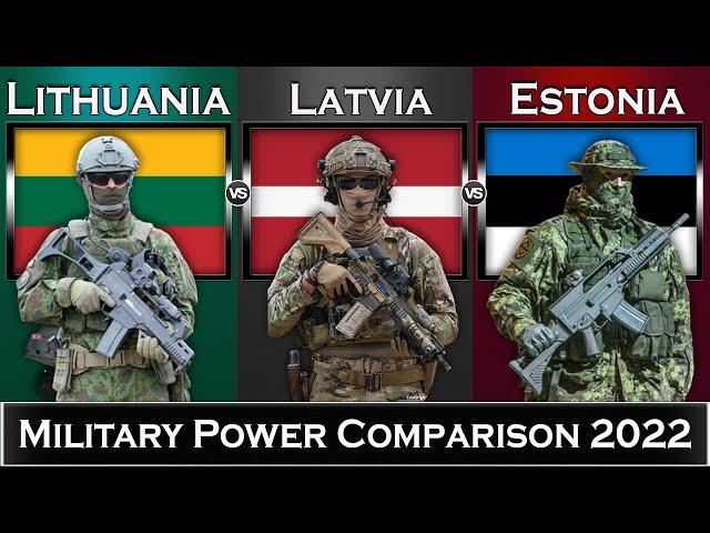 Lithuania vs Latvia vs Estonia Military Power Comparison 2022