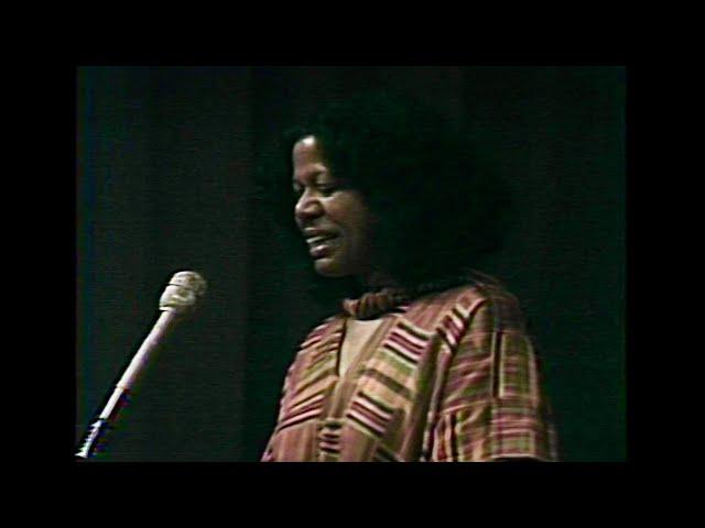 Jayne Cortez, 1985, "You Know" and "There It Is," live in San Francisco —The Poetry Center