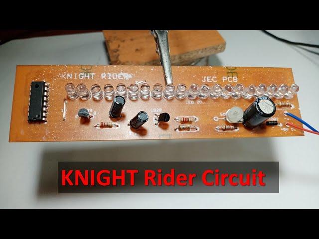 knight rider Circuit | LED  | Simple Circuit