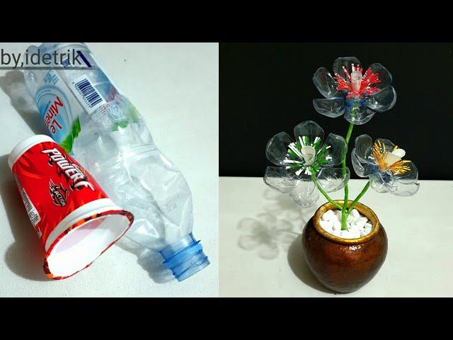 Ide Kreatif dari Barang Bekas Botol Gelas Plastik yang Mudah dan Cantik