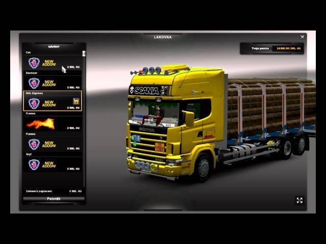 Euro Truck Simulator 2 Scania Series 4 +Tandem+trailer