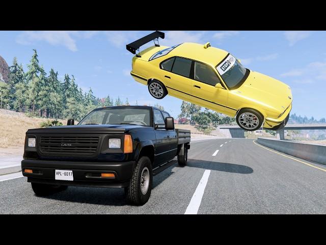 High Speed Traffic Car Crashes #202 - BeamNG Drive | CrashBoomPunk