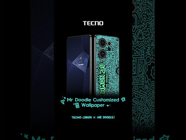 CAMON 20 X Mr Doodle Edition | Mr Doodle Customized Wallpaper