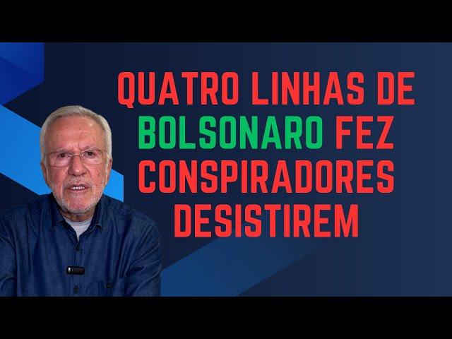 Mas ele foi indiciado por tentativa de golpe - Alexandre Garcia