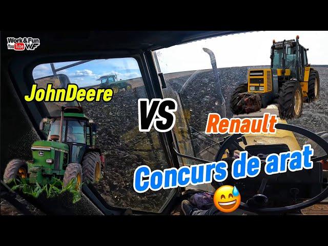 Fac echipă cu JohnDeere ul la arat  Tocăm niște tulei #agriculture