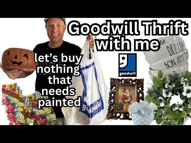 Goodwill Thrift With Me Buying Home Decor That Doesn't Need Painted