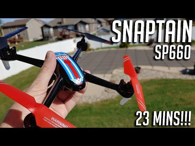 Snaptain SP660 23 Minute Flight Time Camera Drone Review