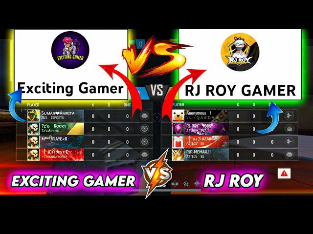 EXCITING GAMER VS RJ ROY GAMER  CS RANK _ PRO VS PRO_ @RJROYGAMERV