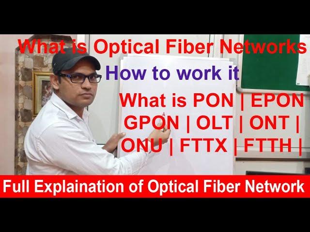 What is Optical Fiber Network | PON | EPON | GPON | OLT | ONU | ONT | in Networking clas -20