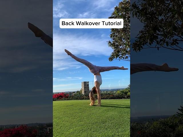 Back Walkover Tutorial 🩷 #gymnast #backbend #backwalkover #tutorial #tumbling