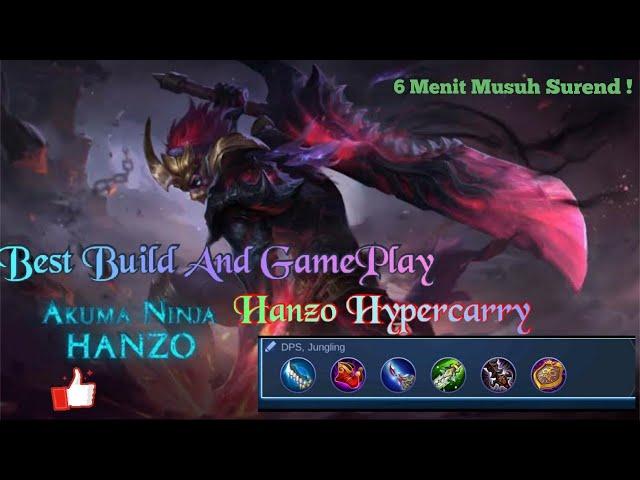 Hanzo Hypercarry,Counter Hypercarry Mm ? Musuh 6 Menit Surrend !