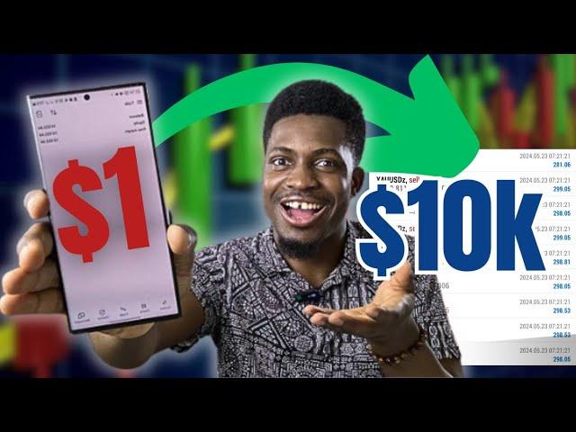 Watch Me Trade a $1 Forex Account To $10 000 Using This Free Educational Strategy