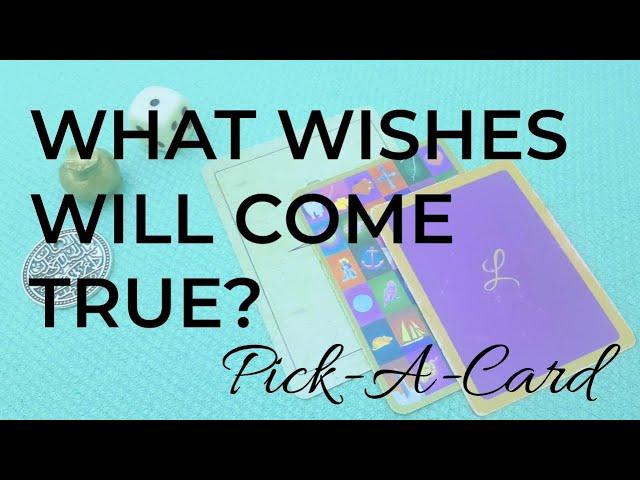 WHAT WISHES WILL MATERIALIZE? ~ PICK-A-CARD ~ 3D PORTRAIT ~ LENORMAND READER