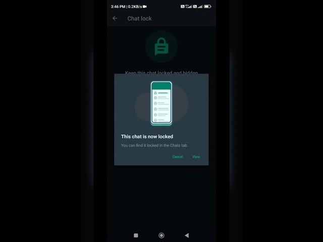 Whatsapp me chat lock kaise kare || whatsapp chat lock kaise kare 2023 #shortsfeed