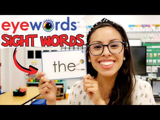 How to teach sight words using Eyewords multisensory teaching cards aligned with Science of Reading