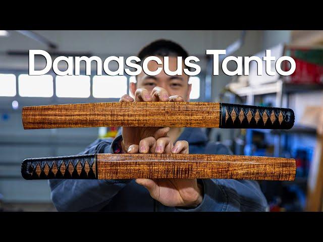 Making a $9,000 Set of Damascus Tanto