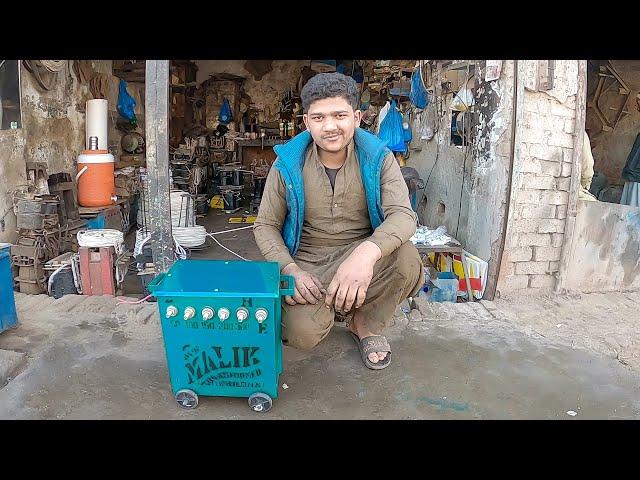 Skillful Young Guy Builds a Custom Welding Plant