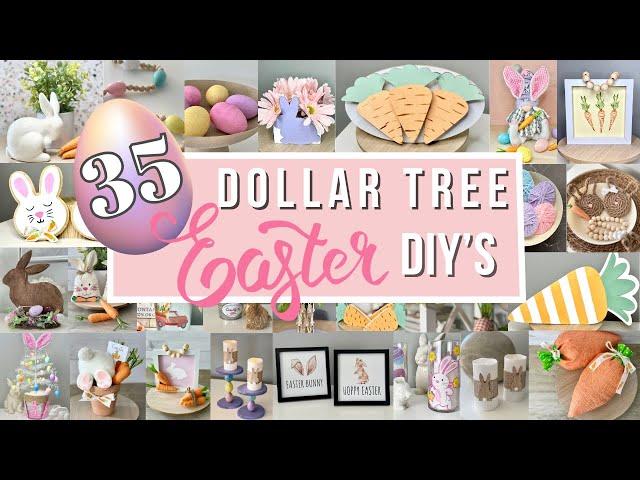 35 DOLLAR TREE Easter 2024 DIYs | Easy High End Easter Dollar Tree DIY | Easter and Spring Decor 