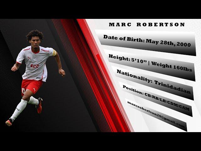 Marc Robertson Soccer Highlight 2023 2024