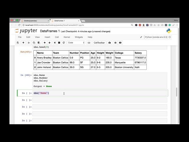 [4] DataFrames I - Select One Column from a DataFrame