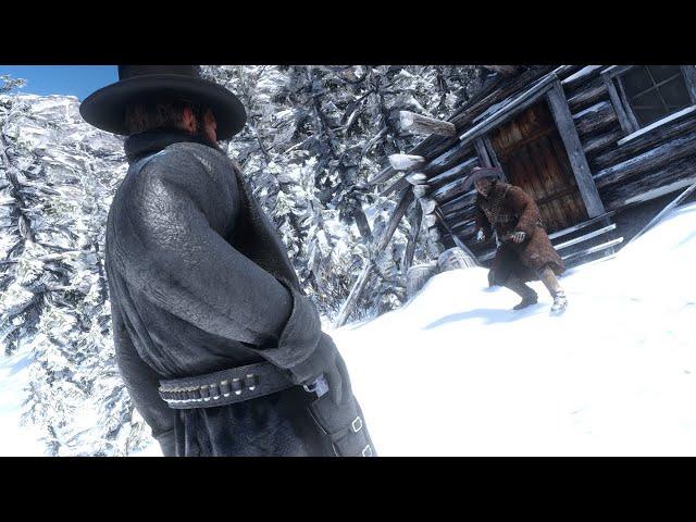 Low Honor Brutal Outlaw Bounty Hunting Combat and Quickdraws | Red Dead Redemption 2 Modded Gameplay