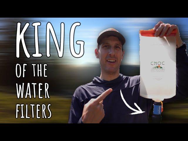 BEST Water Filter for Backcountry Backpacking! Sawyer Squeeze + CNOC