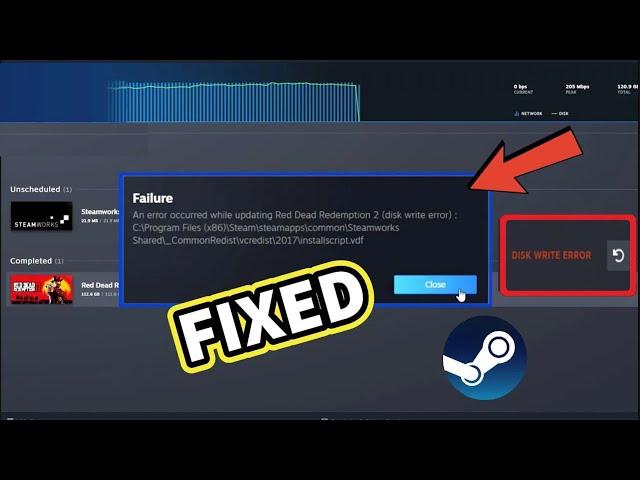 How to Fix Steam Disk Write Error | 2024 Trick