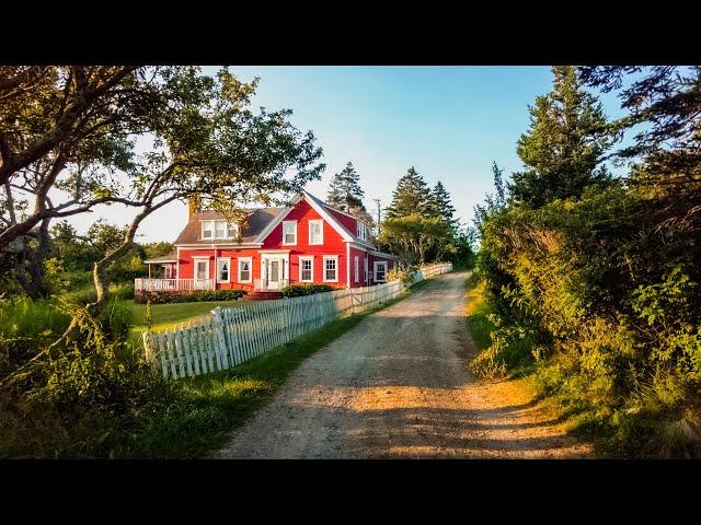 Monhegan Island Sunrise Walk (4K) | Binaural Audio (Relax)