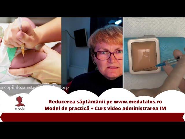 Model de practica injectia intramusculara + Curs video