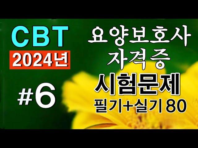 #6 [요양보호사 자격증]  필기+실기 시험문제 80문항