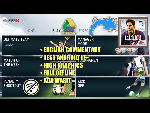 FIFA 14 Original Android Gameplay - Tersedia Data Komentator